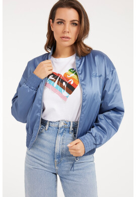 GUESS JEANS Яке бомбър с лого - Pepit.bg