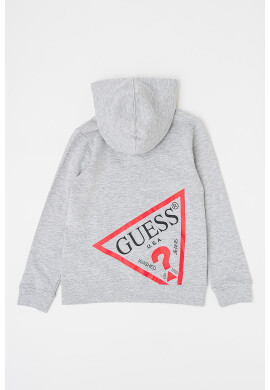 GUESS Худи с цип и лого - Pepit.bg
