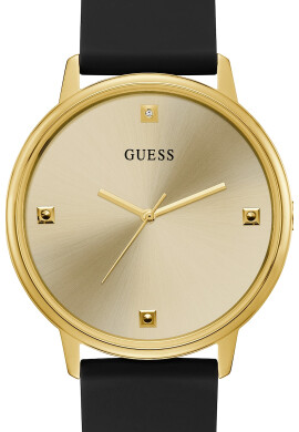 GUESS Кварцов часовник с диамант - Pepit.bg