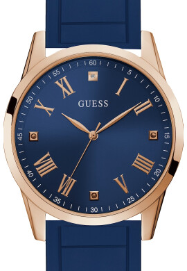 GUESS Кварцов часовник с диамант - Pepit.bg