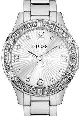 GUESS Кварцов часовник с кристали - Pepit.bg