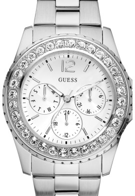 GUESS Кварцов часовник с кристали - Pepit.bg