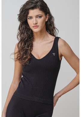 GUESS Рипсен фитнес топ - Pepit.bg