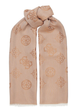 GUESS Рипсен шал с модал - Pepit.bg