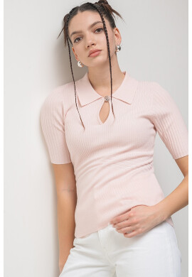GUESS Рипсена тениска - Pepit.bg