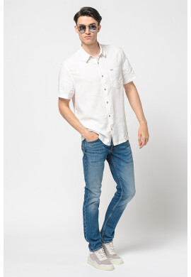 GUESS Риза с лен с джоб - Pepit.bg
