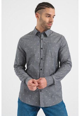 GUESS Риза с модал - Сив - Pepit.bg