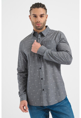 GUESS Риза с модал - Сив - Pepit.bg