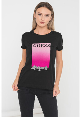 GUESS Тениска с декоративни камъни - Pepit.bg