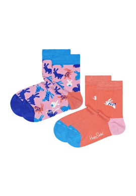 Happy Socks Чорапи с рипсен ефект - 2 чифта - Pepit.bg
