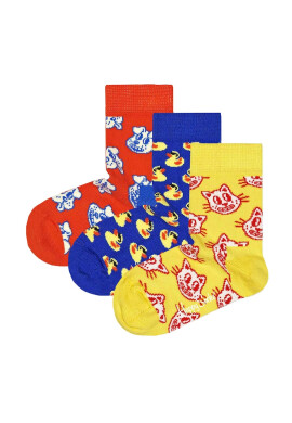 Happy Socks Дълги чорапи с десен - 3 чифта - Pepit.bg