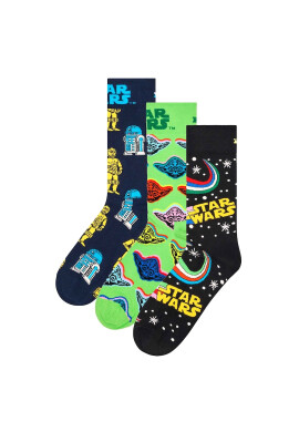 Happy Socks Дълги чорапи с принт - 3 чифта - Pepit.bg