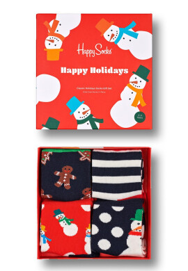 Happy Socks Коледни чорапи - 4 чифта - Pepit.bg