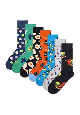 Happy Socks Унисекс чорапи с принт - 7 чифта - Pepit.bg