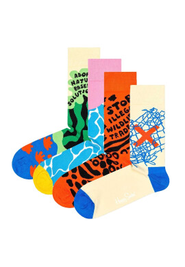 Happy Socks Унисекс дълги чорапи - 4 чифта - Pepit.bg