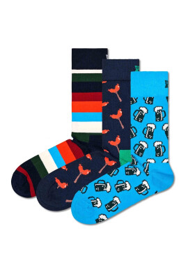 Happy Socks Унисекс дълги чорапи - 3 чифта - Pepit.bg