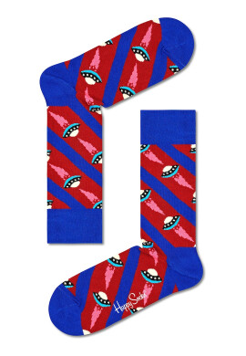 Happy Socks Унисекс дълги чорапи с десен - 4 чифта - Pepit.bg