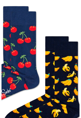 Happy Socks Унисекс къси чорапи с принт 2 чифта - Pepit.bg