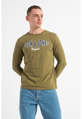 Jack & Jones Блуза Olive с лого - Pepit.bg