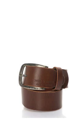 Jack  Jones Кафяв кожен колан - Pepit.bg