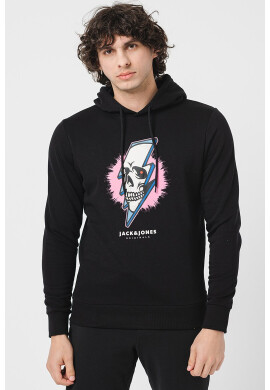 Jack & Jones Худи Crown с десен - Pepit.bg