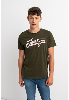 Jack&Jones Памучна тениска Version с лого - Pepit.bg