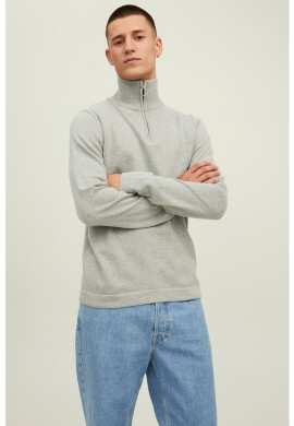 Jack & Jones Пуловер Eli с къс цип - Pepit.bg
