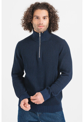 Jack  Jones Пуловер Liam с къс цип - Pepit.bg
