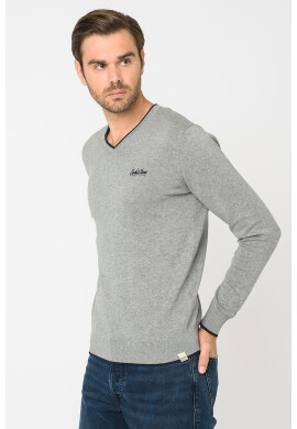 Jack & Jones Пуловер Tons с шпиц - Pepit.bg