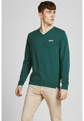 Jack & Jones Пуловер Tons с шпиц - Pepit.bg