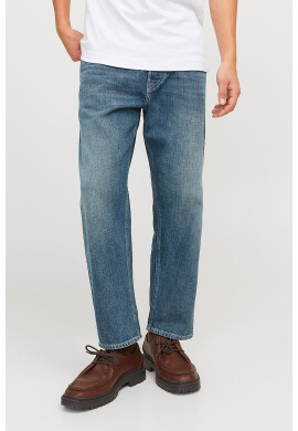 Jack  Jones Скосени дънки - Прашно синьо - Pepit.bg