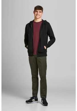 Jack  Jones Худи с памук Basic с цип - Pepit.bg