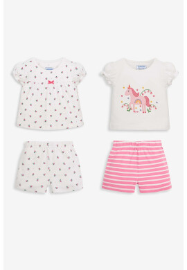 JoJo Maman Bebe Пижами с шарки - 2 чифта - Pepit.bg