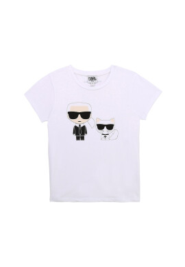 KARL LAGERFELD KIDS Тениска с лого - Pepit.bg