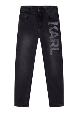 KARL LAGERFELD KIDS Дънки с лого - Pepit.bg