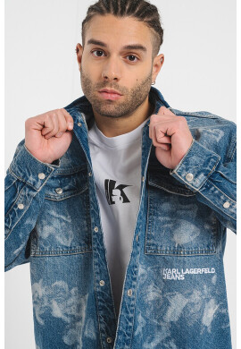 KARL LAGERFELD JEANS Дънков шакет Bleached - Pepit.bg