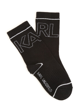KARL LAGERFELD KIDS Дълги чорапи с лого - 2 чифта - Pepit.bg