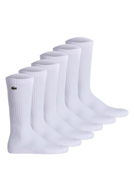 Lacoste Унисекс дълги чорапи - 3 чифта - Бял - Pepit.bg