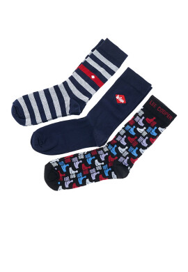 Lee Cooper Чорапи с шарка - 3 чифта - Pepit.bg