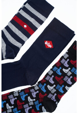 Lee Cooper Чорапи с шарка - 3 чифта - Pepit.bg