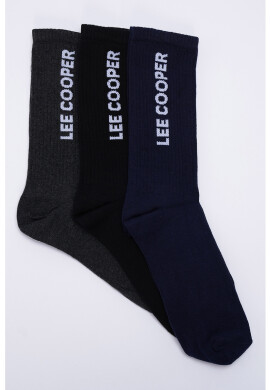 Lee Cooper Дълги чорапи с лого - 3 чифта - Pepit.bg