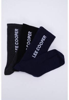 Lee Cooper Дълги чорапи с лого - 3 чифта - Pepit.bg