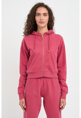 Lee Cooper Худи с паднали ръкави - Бледочервен - Pepit.bg