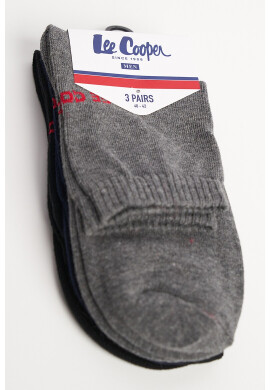 Lee Cooper Къси чорапи с лого - 3 чифта - Pepit.bg