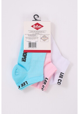 Lee Cooper Къси чорапи с лого - 3 чифта - Pepit.bg