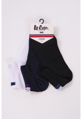 Lee Cooper Къси чорапи с лого - 3 чифта - Pepit.bg