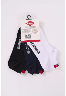 Lee Cooper Къси чорапи с лого - 3 чифта - Pepit.bg