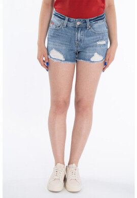 Lee Cooper Къси дънки с протрити зони - Pepit.bg