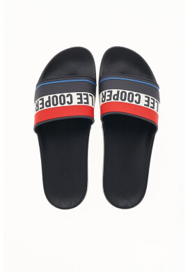 Lee Cooper Раирани чехли с лого - Pepit.bg