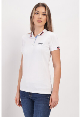 Lee Cooper Тениска с яка и бродирано лого - Pepit.bg